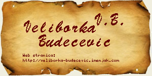 Veliborka Budečević vizit kartica